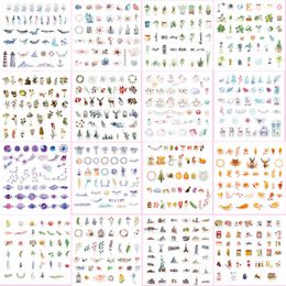 40PCS No-Repeat Japen Paper Stickers Warm Winter Sea Ocean Garden Forest Plants Series Notebook Deco Sticker Sweet Girls Laptop Luggage Bag Cup Bottle Planner Decals