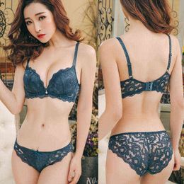 NXY sexy setITOOLIN Design Bras Set For Women Invisible Push Up Underwear Lace lette Sexy Lingerie Femme Sheer Wireless Sweet 1128