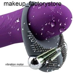 Massage Mini Bullet Penis Vibrator Ring Delay Ejacualtion Clitoris Stimulate Elastic Silicone Sex Toys For Men Couples Vibrating Sexshop