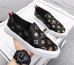 Multiple function slippers leather men's and women's brand design flat shoes, men's casual shoes women's casual shoe, driving shoes