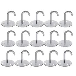 Other Garden Supplies 15 PCS Wall Mount Ceiling Hooks, Stainless Steel Heavy Duty Plate Hook For Hanging Plant Basket Decoration Hooks Etc