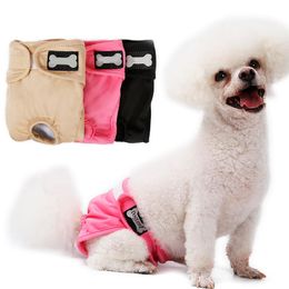 physiological pants for dogs Australia - Dog Apparel 2PCS Female Menstrual Sanitary Pants XS-XL Washable Pet Physiological Diaper Underwear For Small Dogs Puppy Briefs Teddy