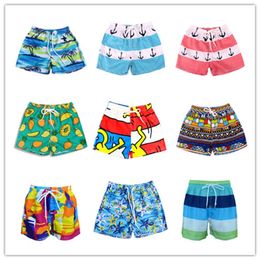 Quick-drying Boys Shorts Cartoon Teenager Beach Shorts Casual Children trousers Swimming Kids Trousers boys cotton Shorts 210308