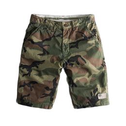 Fashion Camouflage Shorts Men Cotton Military Style Patchwork Casual Boardshorts Summer Man Clothing 210714
