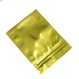 1000pcs/lot Heat Seal Aluminum Foil Zip Lock Bags Packing Bag Resealable 7.5*10cm Gold Mylar Package DHL Free Shippinghigh quatity