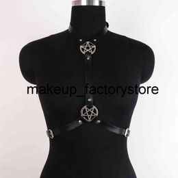 Massage Sex Black Women Leather Harness Gothic Garter Adjustable Body Bdsm Erotic Lingerie Belt Lingerie Sexy Suspender Bra Cage Waist