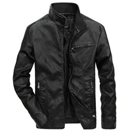 Men's leather jacket And Coats Business Slim Fit Casual Designer Streetwear Clothing Plus Size Spring