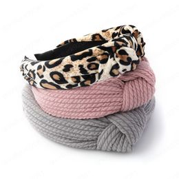 Fashion Cotton Woven Fabric Headband for Women Gentle Wide-sided Hair Accessories