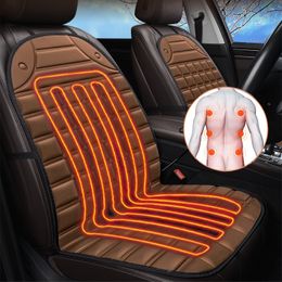 12v Heated Car Seat Cover Heating Electric Car Seat Cushion Hot Keep Warm Universal Winter Coffee Black Grey Single Double Seat