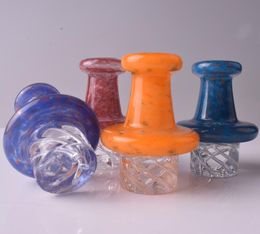 Smoking Coloured Glass Bubble Dab Cyclone Riptide Spinning Carb Cap For Flat Top Quartz Banger Nails Water Bongs Pipes