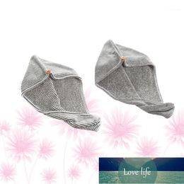 Shower Caps 2Pcs Quick Drying Towel Hair Cap Bamboo Charcoal Fibre Dry Absorbent Accessories For Girls Ladies1