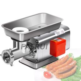 Food Mincing Cutter Machine Electric Meat Grinder Sausage Maker Stuffer Powerful For Household Kitchen Use