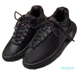 Top quality womens formal shoes spring and autumn new mens shoes low lace up thick soled non slip sneakers net deep mouth temperament