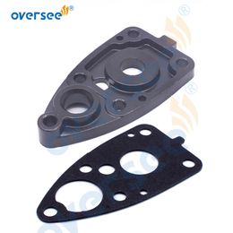 6E0-45321-01-5B Parts Water Pump Aluminium Plate 6E0-45315-A0-00 PACKING LOWER CASE Replacement For Yamaha 2 Stroke Outboard Engine 4HP 5HP