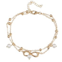 2019 Fashion Holiday Casual for Women Birthday Party Delicate Gifts Pearl Anklets Jewellery Accessory