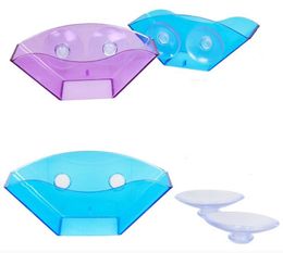 2021 4 Colours Double Suction Cup Sink Shelf Soap Sponge Drain Rack Bath Kitchen Sucker Storage