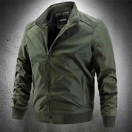 Spring Summer Men Thin Jacket Casual Lightweight Solid Colour Stand Collar Slim Fit s Coat Clothing Fashion 210811