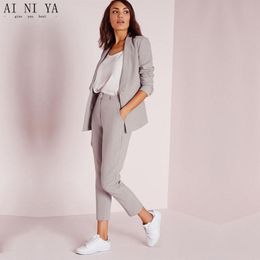 Traje Gris Claro Mujer Oferta Online | DHgate.com