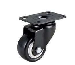 2021 2 Inch Casters Mute Wear Resisting Universal Wheel Black Rubber Castor Caster Wheels Flat Activities Truckle Trundle 50MM
