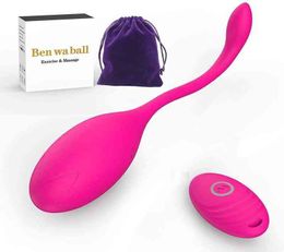 kegel balls UK - Nxy Vibrators Wireless Remote Control Vibrator Ben Wa for Women Kegel Ball and Bladder Pelvic Floor Extension Sex Toys 0127