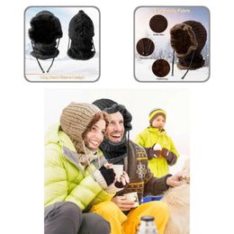 Berets Fashion Knit Cap Universal Cotton All-round Warmth With Scarf Beanie Hat Skull