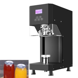 370W Can Sealing Machine 55mm Automatic Drink Bottle Sealer Coffee Tea Can Sealer 500ML 650ml Drink Bottle Seal Machine 220V