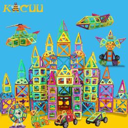 251PCS Magnetic Blocks Constructor Toys For Children Designer Big Magnet Building Game Educational Toy For Kids Boys Girls Gift Q0723