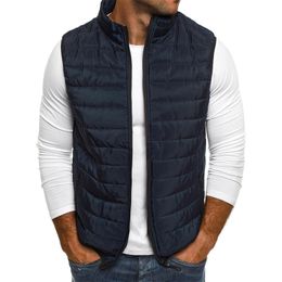 Vest Men Autumn Jackets Thick Vests Man Sleeveless Coats Male Warm Cotton-Padded Waistcoat Men Gilet Veste Hommes 211111