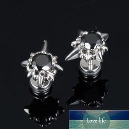 Men's Vintage Jewelry Cross Design Stainless Steel Man's Stud Fashion 316L Steel Punk Style Cubic Zirconia Factory price expert design Quality