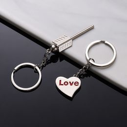 Car Keychain Couple Keychain Key Chain Metal Key Ring Creative Key Holder Keyring Auto Accessories