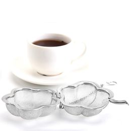 Stainless Steel Tea Strainer Plum Shape Home Coffee Vanilla Spice Philtre Diffuser Creativity Tea Infuser Accessories KKF5183