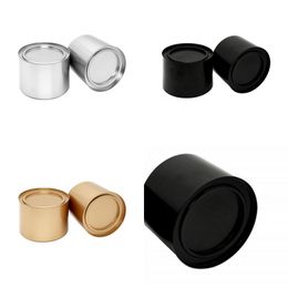 new250ml Aluminium Tea Can Tins Pot Jar Comestic Containers Portable Seal Metal Tea Can Tinplate Candle Can EWA4252