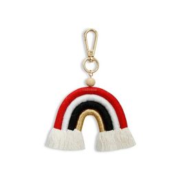 U Shape Rainbow Tassel Keychain Bag hangs key rings Fashion Jewellery for women will and sandy