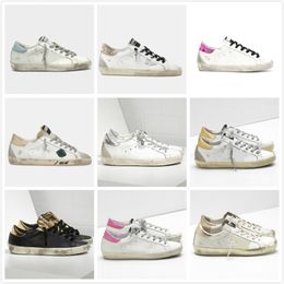 Italy Baskets Golden Sneakers Woman casual shoes Sequin Classic White Do-old Dirty Designer Man Superstar Shoe