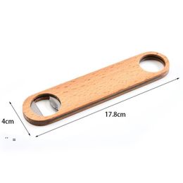 Custom Wood Handle Bottle Openers Bar Blade Beer Bottle Opener Vintage Wooden Handle Stainless Steel Bartender Bottle Opener GWE10946