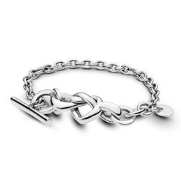 NEW 2021 100% 925 Sterling Silver Chain Butterfly Bracelet Fit DIY Original Fshion Jewellery Gift 666
