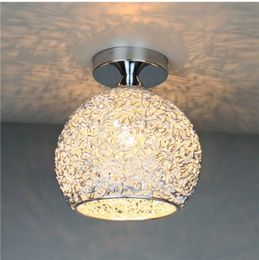 2PC Crystal Pendant Light Nordic LED Chandeliers Ceiling Light for Hall Corridor Bedroom