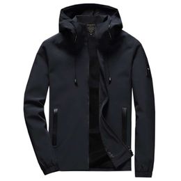 High Quality Men's Zipper Jacket Winter Spring Autumn Casual Solid Hooded Jackets Men's Outwear Slim Fit Plus Size 210928