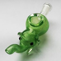 New Arrival Elephant Craft Art Glass Hand Spoon Pipe Smoking Rig Tobacco Burner 4inch Length 14mm Joint