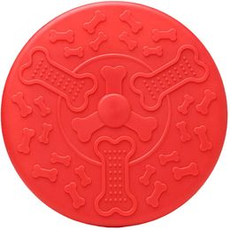 Dog Flying Discs Rubber Tyre Flyer Dog Toy Flying Discs Floatable dog bowl for Fetch Tug of War Catch Play Great for Beach Pool7.1in 6 Colour