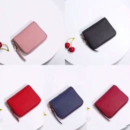 YQ Multicolor Wallet for Women Leather Square Wallet Lady Purse Money Bag Zipper Pouch Coin Purse Pocket Note Clutch Card Holder