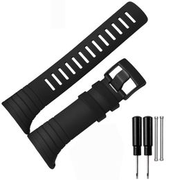 SUUNTO CORE series watchband black Rubber strap high quality silicone bracelet men Watch accessories