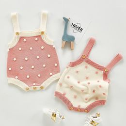 Rompers Toddler Boys Girl Lovely Romper Born Baby Sleeveless Knitting Jumpsuit Autumn Korean Japan Style Rompers1