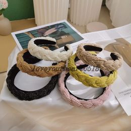 Winter Knit Headbands Braided Bezel Hairband Women Clips Hair Accessories Girls Headband Opaska Do Wlosow Bandeau Femme Diademas