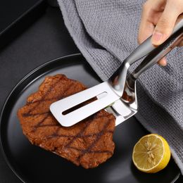 Stainless Steel Food Clip Kitchen Tools Anti-scald Thicken Bread Clips BBQ Steak Food Tongs Practical Barbecue Clamp
