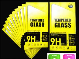 Screen Protector for iPhone 13 12 11 Pro Max XS Max XR Tempered Glass for iPhone 7 8 Plus LG stylo 6 Protector Film 0.33mm with opp Box