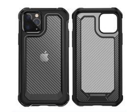 Carbon Fibre Shockproof Heavy Duty Phone Cases for iPhone 13 12 11 Pro Max XS XR X 6 7 8 Plus SE2 Samsung S20 Ultra Water Resistant Dirt-resistant
