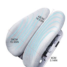 Seat Cushions Car Breathable Lumbar Cushion Waist Support Relieve Back Pain Pillow L9CE