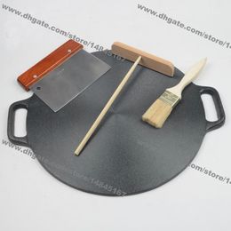 32cm Non Stick Commercial Use Home Use Stovetop Casting Iron Crepe Pan Crepe Iron Crepe Plate