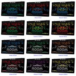 LX1246 Your Names Room Full of Sugar Spice and Everything Nicel Light Sign Dual Colour 3D Engraving